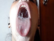 Sloppiest Deepthroat On The Internet! - Close Up Extreme Spit And Saliva Bizarre