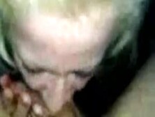 Short Haired Blond Blowlerina Sucks A Cock Passionately In Dark Place