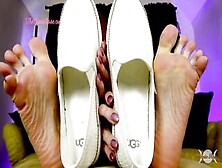 White Sweaty Slip-On Toes Worship Free Preview