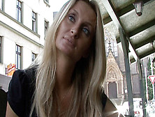 Real Czech Amateur Blonde With Blue Eyes Fucks For Quick Cash