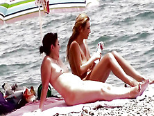 Naked Milfs On The Beach - Voyeur Video