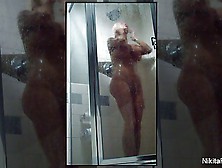 Home Movie Of Nikita Von James Taking A Shower