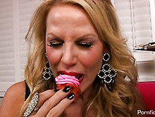 After The Group Hardcore Fucking The Licentious Milf Jazy Berlin Is Tasting The Fresh Semen