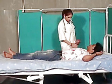 Shruti Bhabhi Hot Doctor Romance With Patient Boy In Blue Saree