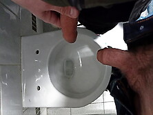 Extreme,  Public Toilet,  Pissed On A Femboy Dick!