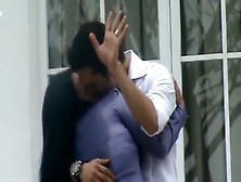 Couple Make Out In Front Of The House