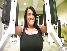 Leanne Crow Workout Tits