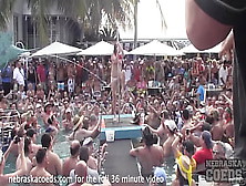 Swinger Pool Party During Nudist Festival In Florida