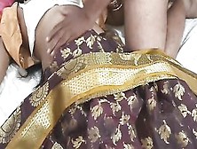Young Housewife Fucking Inside New Brown Saree