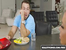 Realitykings - Sexual Step-Daughter Dillion Harper Blows Dick Under The Table