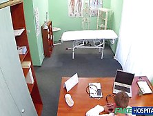 European Nurse Fingered By A Busty Patient