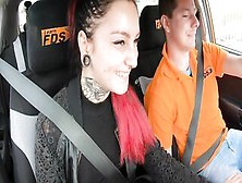 Fakedrivingschool Tattoo Goddess Sharlotte Thorne Smokes Instructors Dick