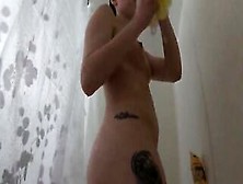Bonnie's 24 Yr Old Gigantic Ass On Shower Spy