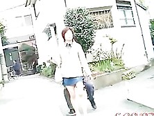 Kinky Sharking Of A Lovely Japanese Babe In A Short Skirt