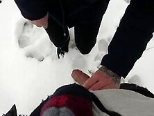 Approaching A German Girl In The Winter For A Pov Bj