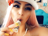 Asmr Latina Sexy Girl Lollipop Tease Big Boobs Teen Masturbation