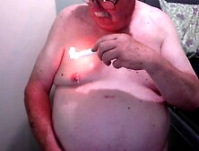 Candle Wax And Fame On Male Nipples