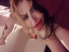 Clown Chick Blows Large Dildo For All You Honky Motherfuckers Out There