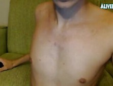 Blonde Teen Boy Wanks Off His Stiff Dick And Cums In His Own Mouth