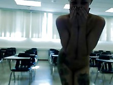 Amateur Naked In The Classroom