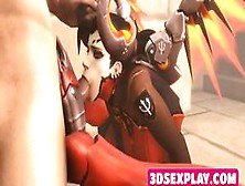 Naughty Mercy With Gorgeous Body Gets A Big Dick In Her Little Mouth
