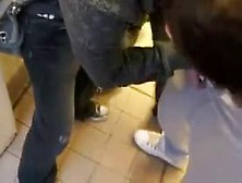 Circel Blow And Wank In Public Toilet