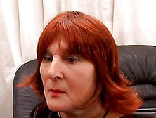 Mature Woman With Long Red Hair Enjoying A Hardcore Doggy Style Fuck