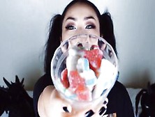 Alicia Hebi -- Eating Halloween Gummies (Not Porn)