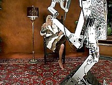 Busty Blonde Milf Fucked By A Human-Shaped Machine