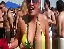 Scandalous Public Beer And Sex Party On The Beach