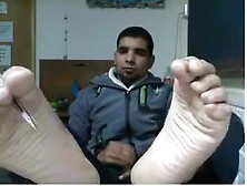 Straight Guys Feet On Webcam #13