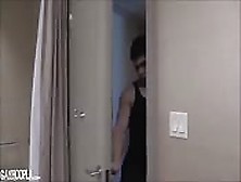 Young Hunk Jacking Off At His Hotel Room