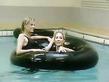 Two Girls In Pool