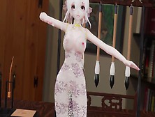 Mmd Yowane Haku (Conqueror) (See Through Dress) (Submitted By X Show)