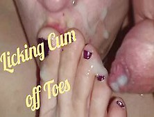 Facial While Sucking Feet With Licking Cum Off Toes,  Big Tits Squirt Milk Over Cock,  Feetcouple69