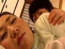 Japanese Mom Have Sex With Her Son At Night