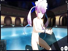 3D Cartoon Minato Aqua Pool Fucked And Cum