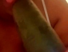 Rosyredd Deep Throats A Cucumber