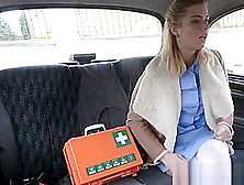 Fake Taxi Nurse In Sexy Lingerie Has Car Sex