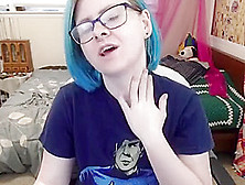 Blue Haired Webcam Babe