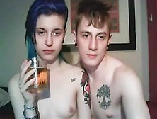 Horny Teenage Couple Shagging On Webcam