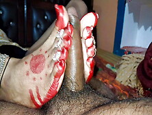 Bhabhi Xshika Trying First Time Oily Footjob