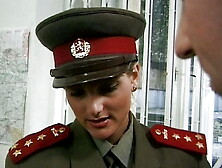 German Policewoman Pleasing A Hard And Loaded Cock