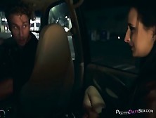 Iamporn - Hot Brunette Ashley Adams Fucked In Car