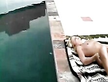 Skinny Blonde With Gorgeous Booty Ride Dick By The Jacuzzi