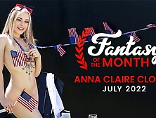 4Th Of July Fantasy Threesome With Skinny Blonde Anna Claire Clouds