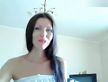Attractive Camgirl Ukrainka Masturbating On Webcam