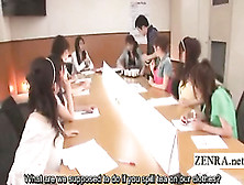 Subtitled Japanese Cougars Group Office Cfnm Foot Play