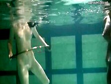 Underwater Acrobatics Lesbians Irina Barna And Anna Feher