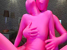 Pink Zentai Girls